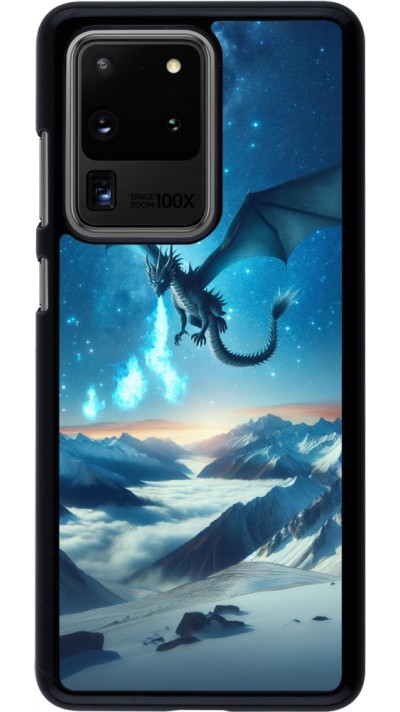 Samsung Galaxy S20 Ultra Case Hülle - Drache nächtliche Berg