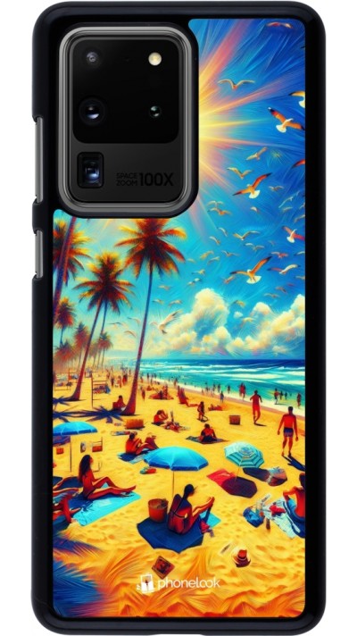 Samsung Galaxy S20 Ultra Case Hülle - Sommer Paradies Farbe