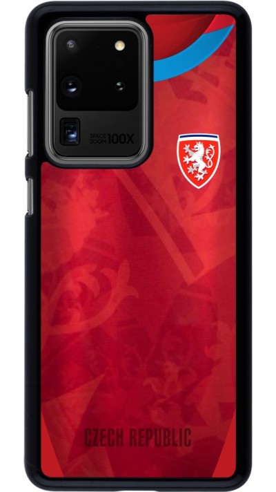 Coque Samsung Galaxy S20 Ultra - Maillot de football République Tchèque personnalisable