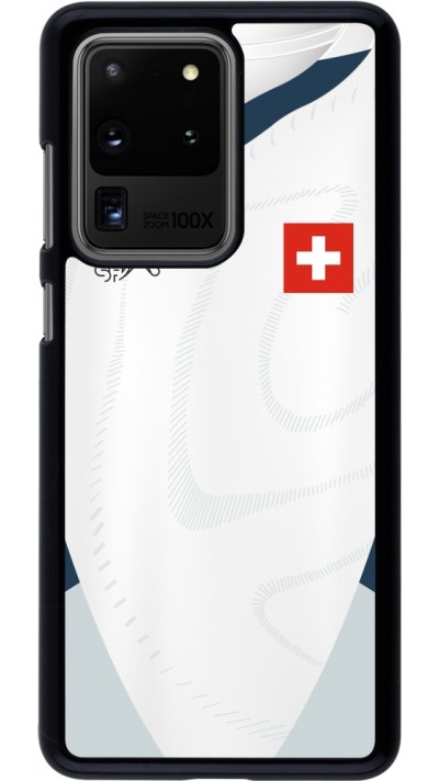 Coque Samsung Galaxy S20 Ultra - Maillot de football Suisse Extérieur personnalisable