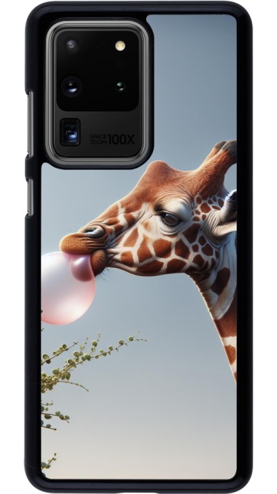 Samsung Galaxy S20 Ultra Case Hülle - Giraffe mit Blase