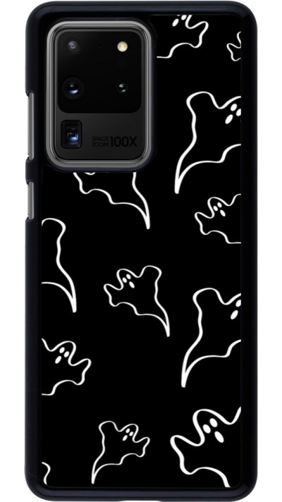 Samsung Galaxy S20 Ultra Case Hülle - Halloween 2024 black and white ghosts