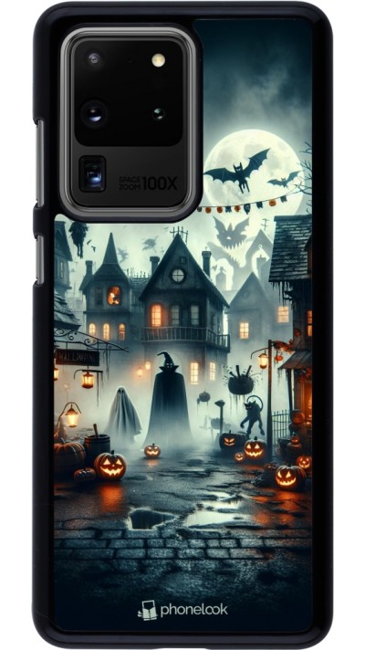 Samsung Galaxy S20 Ultra Case Hülle - Halloween Spukstadt