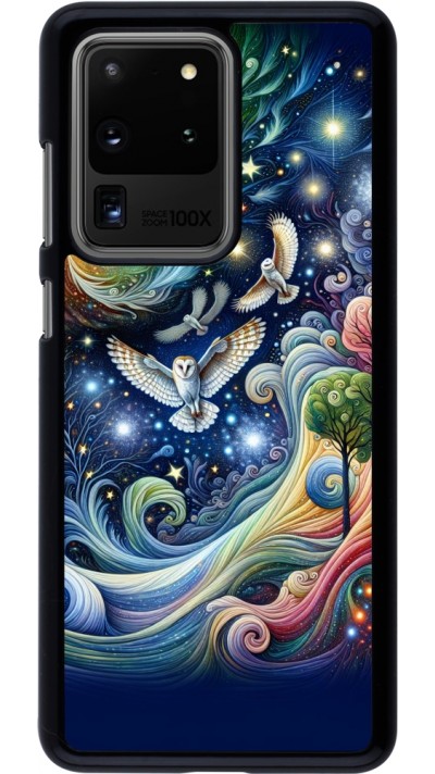 Samsung Galaxy S20 Ultra Case Hülle - Fliegender Blumen-Eule