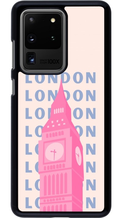 Samsung Galaxy S20 Ultra Case Hülle - London Pink Print