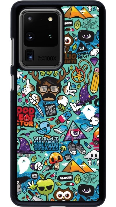 Samsung Galaxy S20 Ultra Case Hülle - Mixed Cartoons Turquoise