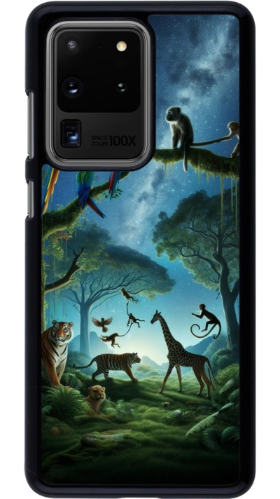 Samsung Galaxy S20 Ultra Case Hülle - Paradies der exotischen Tiere