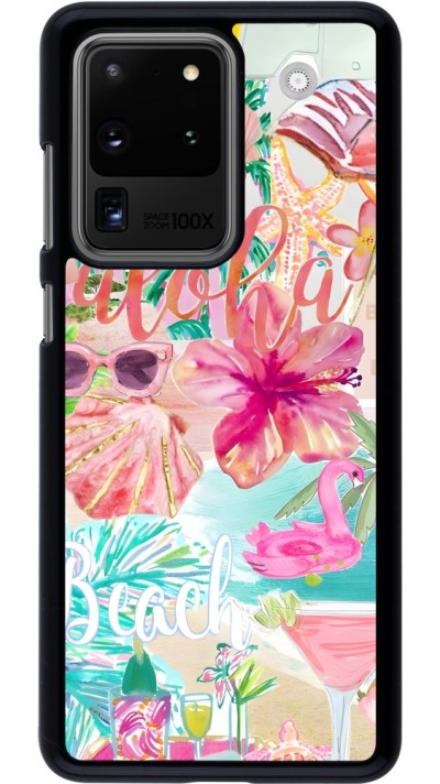 Samsung Galaxy S20 Ultra Case Hülle - Preppy Collage Aloha