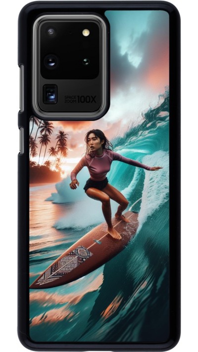 Samsung Galaxy S20 Ultra Case Hülle - Surferin aus Bali