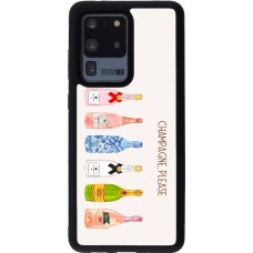 Samsung Galaxy S20 Ultra Case Hülle - Silikon schwarz Champagne Please