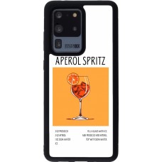 Samsung Galaxy S20 Ultra Case Hülle - Silikon schwarz Cocktail Rezept Aperol Spritz