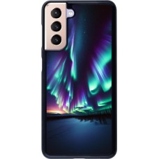 Samsung Galaxy S21 5G Case Hülle - Funkelndes Nordlicht