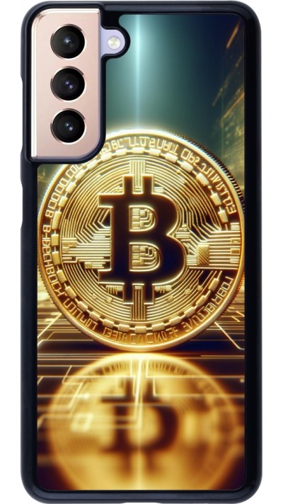 Samsung Galaxy S21 5G Case Hülle - Bitcoin Stehen