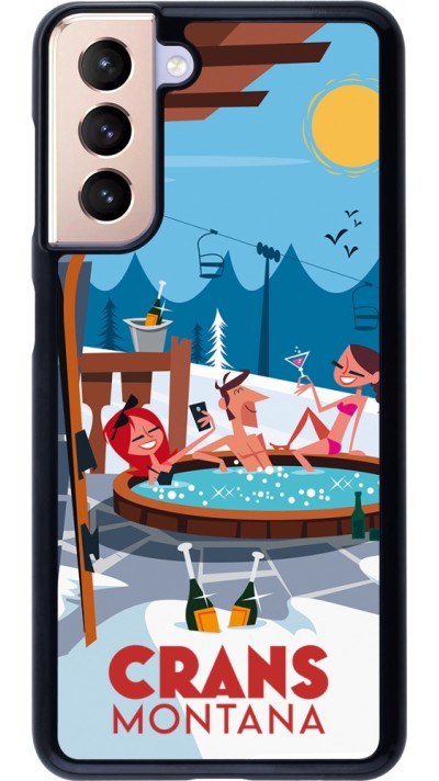 Samsung Galaxy S21 5G Case Hülle - Crans-Montana Mountain Jacuzzi