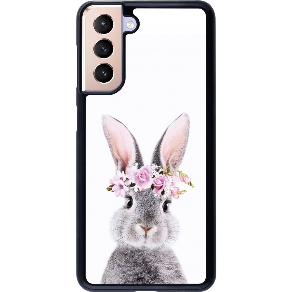 Samsung Galaxy S21 5G Case Hülle - Easter 2023 flower bunny