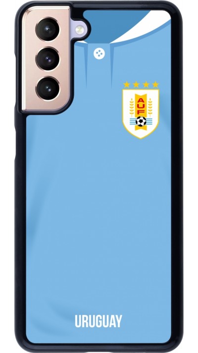 Samsung Galaxy S21 5G Case Hülle - Uruguay 2022 personalisierbares Fussballtrikot