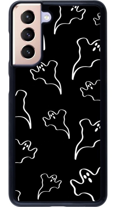 Samsung Galaxy S21 5G Case Hülle - Halloween 2024 black and white ghosts