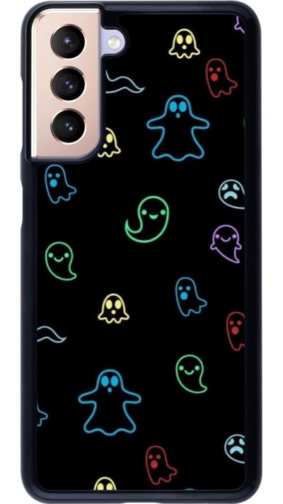 Samsung Galaxy S21 5G Case Hülle - Halloween 2024 colorful ghosts