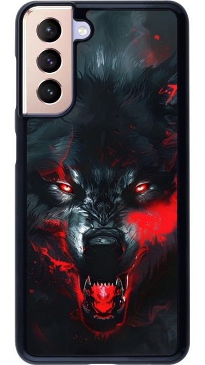 Samsung Galaxy S21 5G Case Hülle - Halloween 2024 mad werewolf