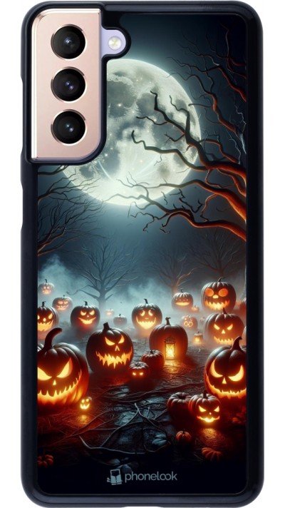 Samsung Galaxy S21 5G Case Hülle - Halloween 2024 Viele Kuerbisse