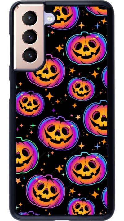 Samsung Galaxy S21 5G Case Hülle - Halloween 2024 rainbow pumpkins