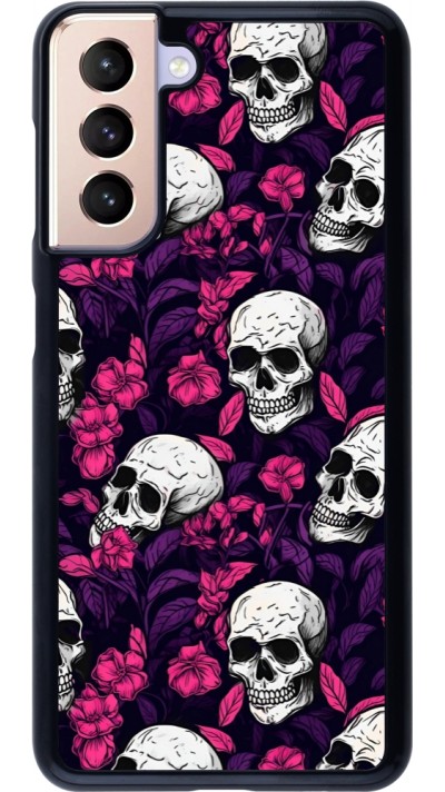 Samsung Galaxy S21 5G Case Hülle - Halloween 2024 romantic skulls