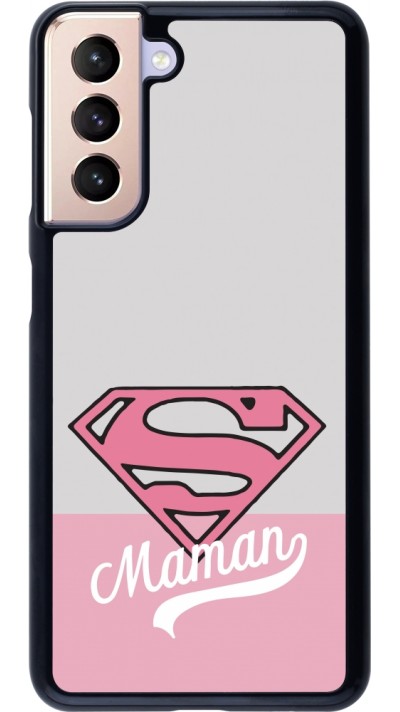 Samsung Galaxy S21 5G Case Hülle - Mom 2024 Super hero maman