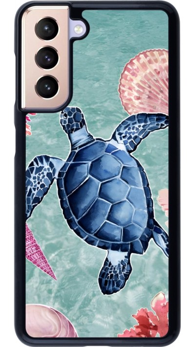 Samsung Galaxy S21 5G Case Hülle - Preppy Turtle