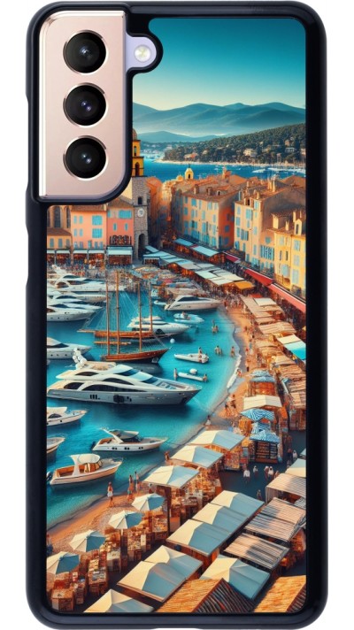 Samsung Galaxy S21 5G Case Hülle - Saint-Tropez Strand