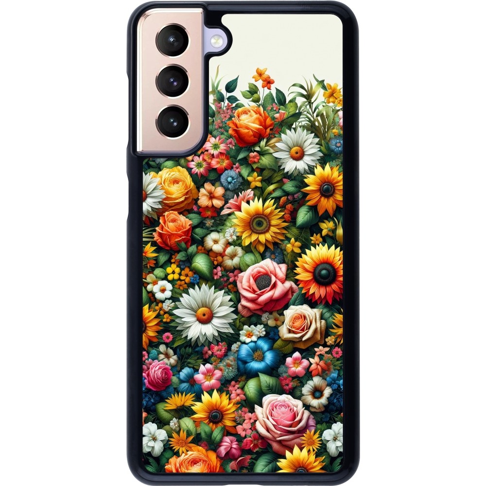 Samsung Galaxy S21 5G Case Hülle - Sommer Blumenmuster