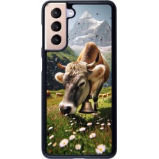 Samsung Galaxy S21 5G Case Hülle - Kuh Berg Wallis