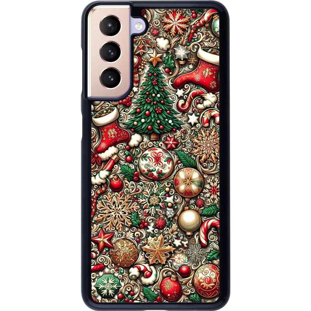 Samsung Galaxy S21 5G Case Hülle - Weihnachten 2023 Mikromuster