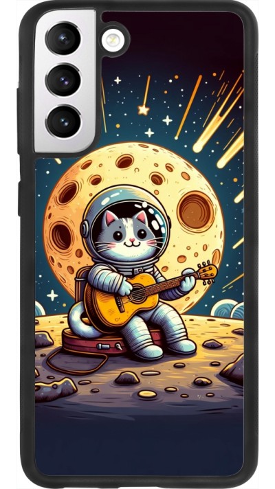 Samsung Galaxy S21 FE 5G Case Hülle - Silikon schwarz AstroKatze RockMond