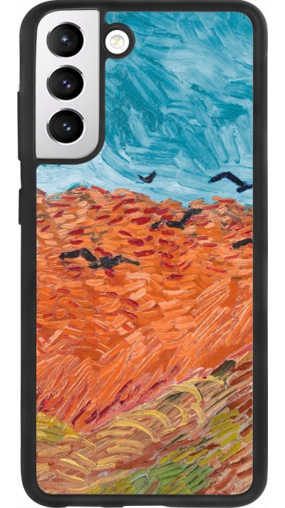 Samsung Galaxy S21 FE 5G Case Hülle - Silikon schwarz Autumn 22 Van Gogh style