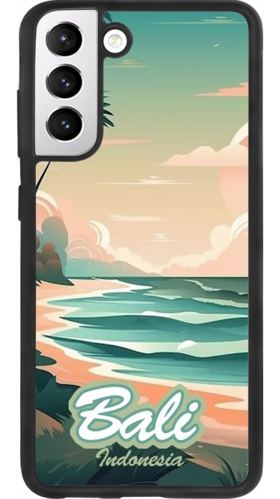 Samsung Galaxy S21 FE 5G Case Hülle - Silikon schwarz Bali Landscape