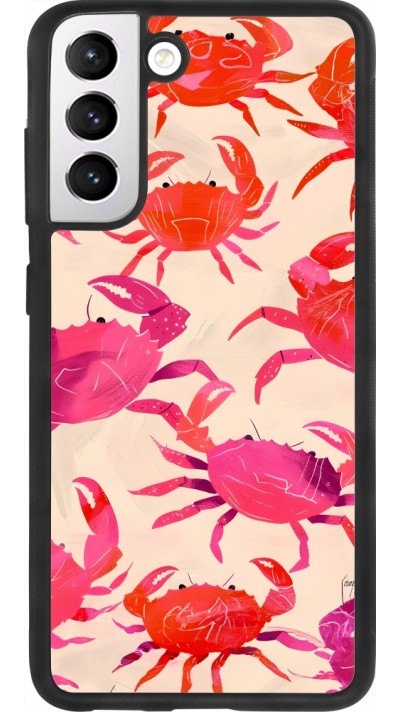 Coque Samsung Galaxy S21 FE 5G - Silicone rigide noir Crabs Paint