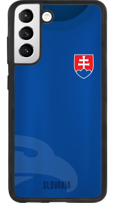 Coque Samsung Galaxy S21 FE 5G - Silicone rigide noir Maillot de football Slovaquie