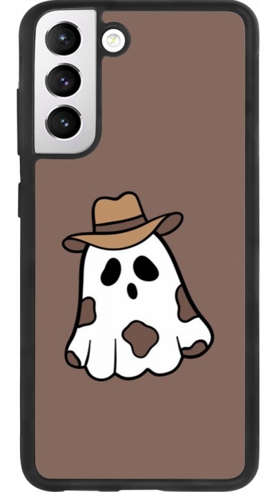 Samsung Galaxy S21 FE 5G Case Hülle - Silikon schwarz Halloween 2024 cowboy ghost