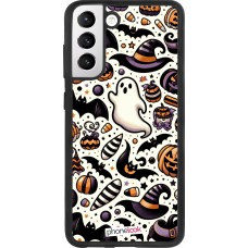 Samsung Galaxy S21 FE 5G Case Hülle - Silikon schwarz Halloween 2024 Niedliches Muster