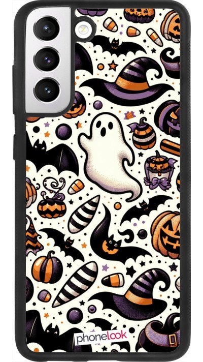 Samsung Galaxy S21 FE 5G Case Hülle - Silikon schwarz Halloween 2024 Niedliches Muster