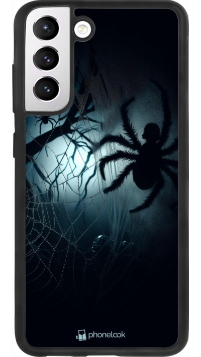 Samsung Galaxy S21 FE 5G Case Hülle - Silikon schwarz Halloween 2024 Dunkle Spinne