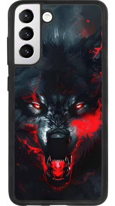 Samsung Galaxy S21 FE 5G Case Hülle - Silikon schwarz Halloween 2024 mad werewolf