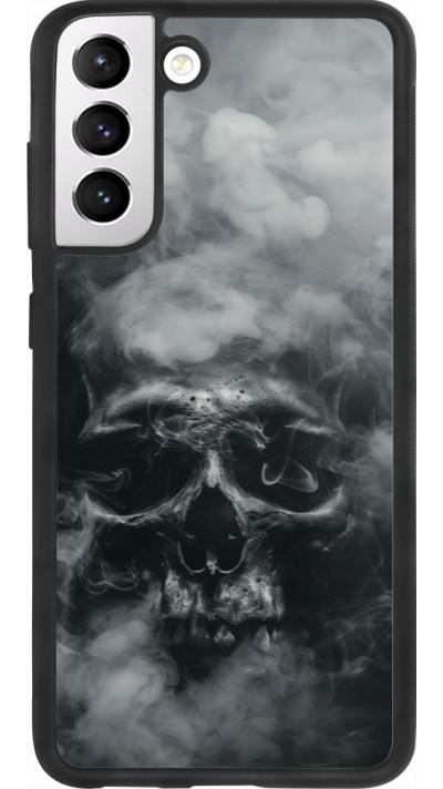 Samsung Galaxy S21 FE 5G Case Hülle - Silikon schwarz Halloween 2024 smoky skull