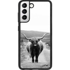 Hülle Samsung Galaxy S21 FE 5G - Silikon schwarz Highland cattle