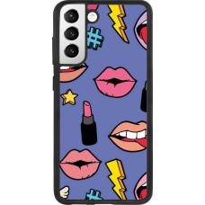 Samsung Galaxy S21 FE 5G Case Hülle - Silikon schwarz Lips and lipgloss