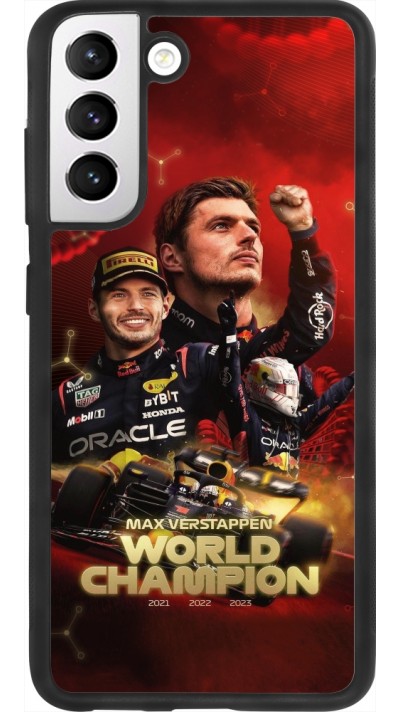 Samsung Galaxy S21 FE 5G Case Hülle - Silikon schwarz Max Verstappen Champion 2023