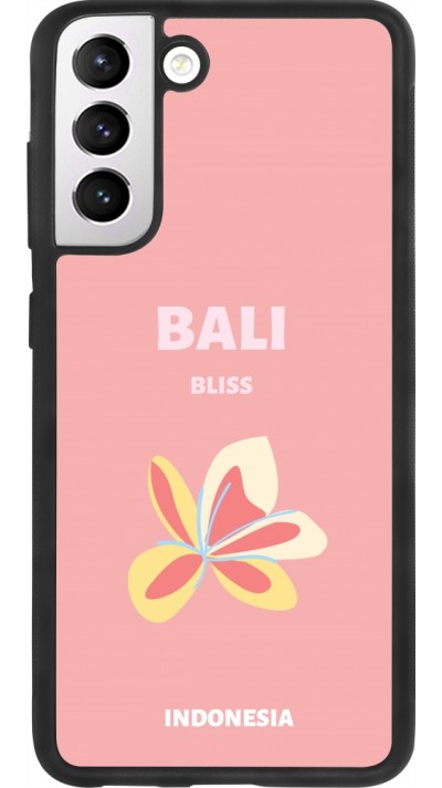 Samsung Galaxy S21 FE 5G Case Hülle - Silikon schwarz Pop Summer Destination Bali