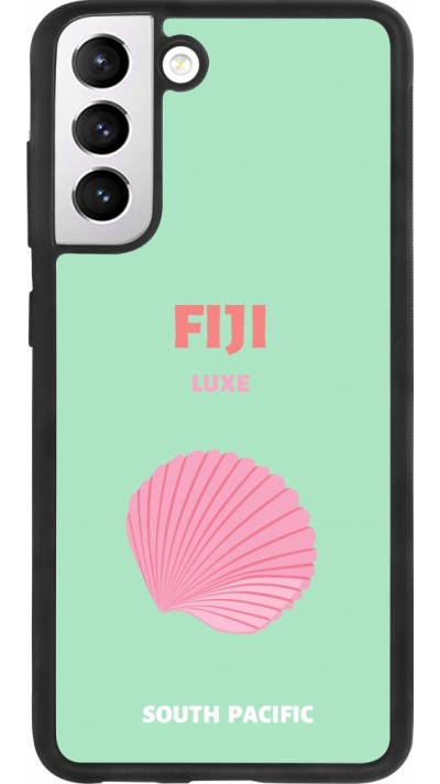 Samsung Galaxy S21 FE 5G Case Hülle - Silikon schwarz Pop Summer Destination Fiji