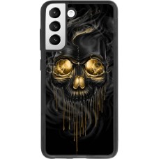 Hülle Samsung Galaxy S21 FE 5G - Silikon schwarz Skull 02