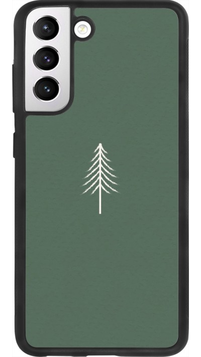 Samsung Galaxy S21 FE 5G Case Hülle - Silikon schwarz Christmas 22 minimalist tree